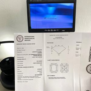 Diamante Azul de Laboratorio de 0.9-3.55ct, Corte Radiante, VS2, Diamante Azul Cultivado en Laboratorio, Corte Excelente, Certificación IGI, Diamante de Lujo CVD - Product Image 5