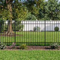 Clôture de jardin en métal au design moderne Filet de sécurité pour le sport ou l'autoroute Clôture en acier avec une sécurité simple de style australien
