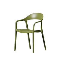 Chaise de jardin en plastique de bonne qualité, chaise de salle à manger, mobilier de salon, fauteuil en plastique
