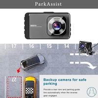 Wifi Camera Verborgen Auto Black Box Rijrecorder 3.0 Inch 12MP Full HD 1080P Nachtzicht Groothoek Dashcam Autocamera DVR