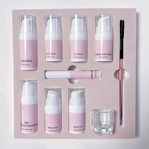 Kit professionnel de stratification des sourcils Lifting rapide des cils Henné Crème teintée pour les sourcils Marque privée Produit de gros Kit 4 en 1 pour lifting des cils - Product Image 3