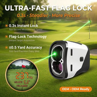 Télémètre laser de golf de qualité tournoi, précision ±0,5 yard, grossissement 7X, anti-tremblement, verrouillage du drapeau, marque privée, usine ODM