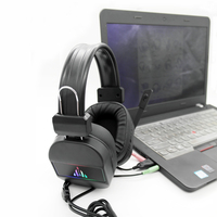 Meilleure vente Casque d'écoute RGB Microphones Casque de jeu filaire Casque de jeu