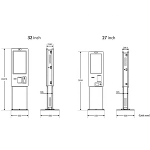 32 Inch Interactive Lottery /Exhibition Hall Automatic Self Service Ticket Printing <strong>Kiosk</strong> - Product Image 6
