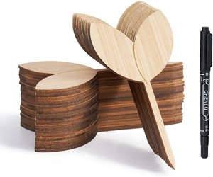 Étiquettes de plantes de pépinière de bricolage industrielles étiquettes de jardin de forme chaude avec stylo marqueur pour graines herbes <span class=keywords><strong>en</strong></span> <span class=keywords><strong>pot</strong></span> fleurs légumes - Product Image 1