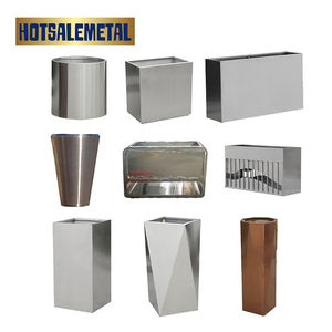 Maceta Moderna de Metal para Flores, Resistente a la Intemperie, Contenedor de Jardín de Acero, Elegante, Resistente a la Oxidación, para Exteriores, Jardín, Terraza - Product Image 6