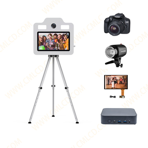 Caja de fotomatón de metal rebrandable con pantalla táctil de 21,5 "para impresión instantánea y uso compartido Listo para negocios de alquiler - Product Image 4