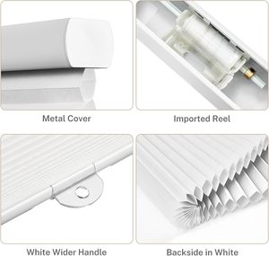 Phong cách mới an toàn và bền hiệu quả màu đen ra ánh sáng và nhiệt làm giảm tiếng ồn tổ ong Rèm cho văn phòng - Product Image 3