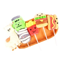 35 G/stks Zoete Leuke Katoenen Snack Snoep Groothandel Marshmallow Lollipop