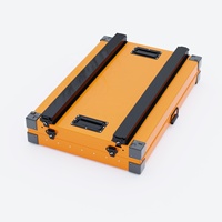 Cage de Transport pour Animaux de Compagnie en Aluminium Renforcé Pliable Résistante aux Chocs Extérieurs, Caisse Épaisse Respirante pour Chien en Métal Inoxydable