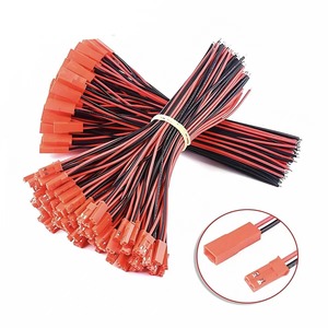 Câble de raccordement personnalisé JST SYP 2,54 mm 2 broches mâle et femelle avec faisceau de câbles en silicone, connecteur JST SYP-02T-1 RCY 2,54 mm 2 broches rouge - Product Image 4