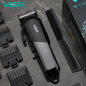 VGR V-118 Barber Hair Cut Machine Electric Rechargeable Cordless Professional Hair Clipper For Men