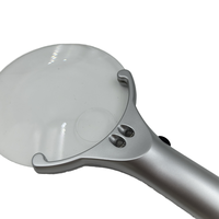 Screen Magnifier with 2 LED Lights ABS Material Large 2x & Small 5x Magnification for Elderly and Children