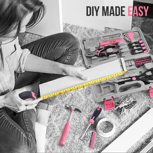 55 Piece Tool <b>Set</b> With <b>Screwdrivers</b> Pliers Hammer Socket Wrenches For Home Repair In Hard Case - Product Image 4