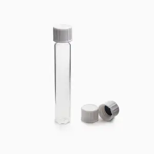 AIJIREN Lab Supplies Customizable Transparent Borosilicate Glass Test Tube with aluminum screw cap for Lab Water Analysis