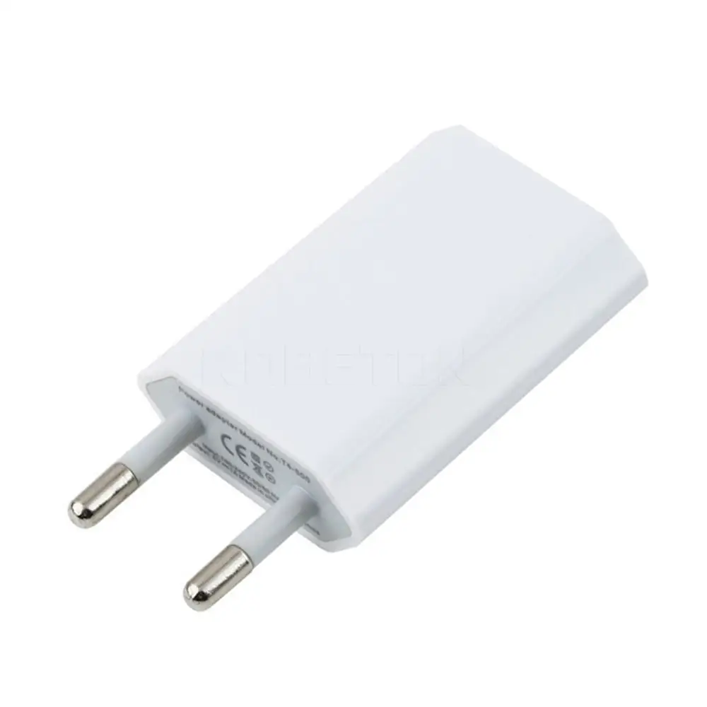 Single Port USB Phone Charger 5V 1A Mobile Phone Charger EU Plug Mobile Phone Charger White