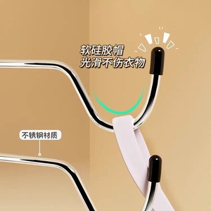 Cintre pliant multicouche en métal pour sous-vêtements, cintre magique pour camisoles, organisateur de crochets domestiques pour vêtements, pantalons et cravates - Product Image 2