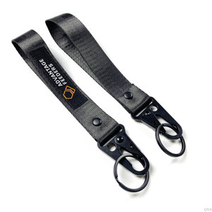 Qys สายคล้องข้อมือแบบปักโลโก้ได้ตามต้องการพร้อมตะขอทำจากโลหะ - Product Image 2