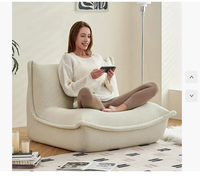 Sillón Puff Convertible en Cama, Ideal para Esquina de Lectura, Juegos y Ver Televisión