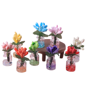 Pasta luminosa explosiva caoh Xuan Yi Grass Vase, colgante <span class=keywords><strong>de</strong></span> llavero DIY, material artesanal, decoración para la consola central del coche - Product Image 1