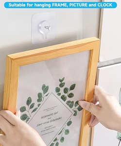 Giá rẻ không thấm nước bền trong suốt duy nhất PVC mạnh mẽ dính vít móc áo móc - Product Image 6