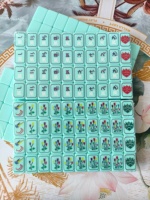 En stock – Ensemble de mahjong américain moderne de luxe en acrylique sculpté, pliable et portable, 160 pièces, avec vue sur le lac et motifs floraux