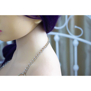 Erotic metal chain lingerie nightclub role-playing maid outfit <b>bondage</b> sexy iron ring clothing <b>set</b> - Product Image 4
