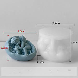 Early Riser Angel Baby DIY <span class=keywords><strong>Molde</strong></span> <span class=keywords><strong>de</strong></span> vela <span class=keywords><strong>de</strong></span> aromaterapia Novedad <span class=keywords><strong>Molde</strong></span> <span class=keywords><strong>de</strong></span> <span class=keywords><strong>silicona</strong></span> <span class=keywords><strong>de</strong></span> cáscara <span class=keywords><strong>de</strong></span> huevo <span class=keywords><strong>de</strong></span> Pascua para hacer velas hechas a mano - Product Image 6