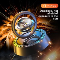 Diffuseur d'arômes solaire en métal pour voiture, anneau étoile, désodorisant décoratif parfumé pour siège
