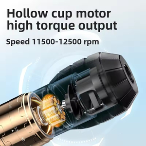 Máquina de Tatuaje Eléctrica de 2000mAh con Motor de Copa Hueca 11500-12500RPM, Pistola de Tatuaje Rotativa de Aluminio para Arte Corporal Profesional - Product Image 3