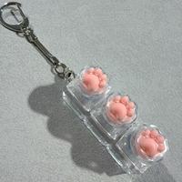 Cat Claw Keycap Mechanical Keyboard Soft Silicone Keychain Button Decompression Windmill Key National Style Chinese Style