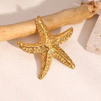 Européen Américain DIY Série 18K Étoile De Mer Amour Conception En Acier Inoxydable Pendentif Bijoux De Mode Charmes En Gros Accessoire
