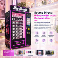 Distributeur automatique de cils et de produits capillaires en libre-service 24h/24 avec écran publicitaire, livraison en spirale, distributeur automatique de maquillage pour la vente au détail