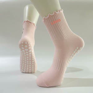 ताजा चेरी फूल गुलाबी मुद्रण योग्य पत्र लोगो पैटर्न रफले गैर-पर्ची भिगोने लड़कियों के लिए - Product Image 3