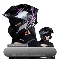 Nouveau casque de moto intégral en ABS pour hommes et femmes, certifié DOT ECE, double visière pour le sport, la course sur route et la conduite