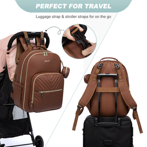 Borsa Mamma-Bambino Trapuntata LOVEVOOK con Fasciatoio e Portaciuccio, Impermeabile, Multifunzione, Organizer per Pannolini da Viaggio, Zaino - Product Image 5