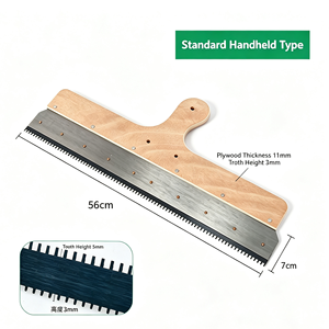 Râteau à jauge réglable, râteau à dents ajustable pour la distribution de ciment et de mortier époxy auto-nivelant, outil de construction - Product Image 3
