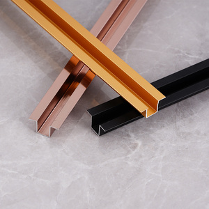 Trang trí đánh bóng hình dạng gạch phụ kiện cạnh TRIM hồ sơ nhôm gạch TRIM cho tường sàn trang trí - Product Image 5