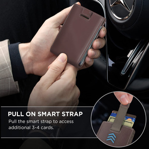 Portefeuille ultra fin pour homme avec blocage RFID, accès rapide aux cartes de crédit, avec pince à billets en acier inoxydable - Product Image 5