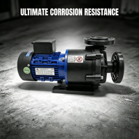 Pompe chimique industrielle en plastique CFR ETFE 1HP à entraînement magnétique OEM 220/380V Moteur triphasé pour acide chlorhydrique