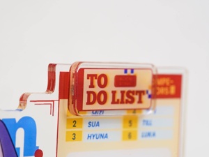 Support en acrylique Alien Stage Anime, porte-papier magnétique, pince à mémo, présentoir réutilisable, décoration de bureau pour notes et <span class=keywords><strong>photos</strong></span> - Product Image 5