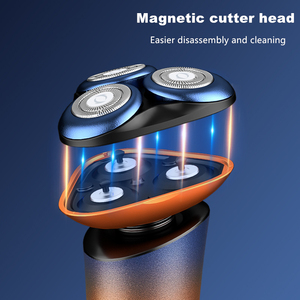 Afeitadora Eléctrica 3D para Hombre, Recargable, Inalámbrica, Recortadora de Barba y Vello Corporal, Triple Cabezal, Impermeable, para Uso Doméstico - Product Image 2