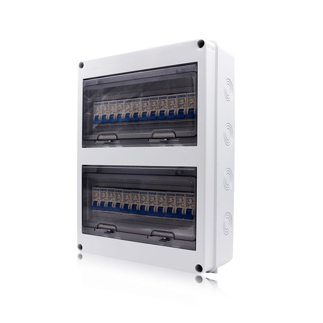 24 Way Plastic Electrical Ip65 Distribution Box for Circuit Breaker Db Box Mcb Distribution Board Mcb Box Cover