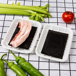 Factory Price High Quality Disposable 160*70mm Meat Fresh Absorbent Pad Meat Soaker Absorb Meat Pack Black Pad for Poultry - Product Image 3