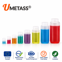 Bouteille en plastique PP vide de 5 ml à 125 ml avec bouchon à vis, étiquette personnalisée, impression sérigraphique, bouteilles pour l'emballage de liquides