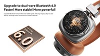 Audífonos Inalámbricos Clásicos Rosados HQ36 con Controlador Dinámico Estéreo LDAC para 6.0 ANC, Carga Tipo-C, 60 Horas de Audio de Alta Resolución
