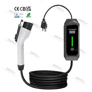 RTFLY seviye 2 16A 3.5KW taşınabilir elektrikli araç şarjı tipi 1 elektrikli araç şarj istasyonu ayarlanabilir akım abd priz yeni - Product Image 2