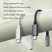 LDNIO LSY80c Câble de contrôle de fil audio Hi-Fi USB-C à 3.5mm femelle avec puce audio DAC
