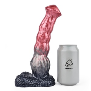 NNSX Hot Sale Knot Horse <b>Dildo</b> Anal Dilator Thick Butt Plug Masturbator Sex Toy for Women/Men Vagina Compatible Big Animal Penis - Product Image 5