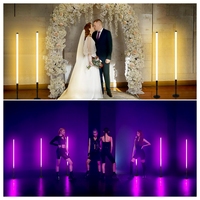 Luz de Tubo LED de 5 pies, Luces de Escenario con Batería Recargable para DJ, Luz de DJ Alimentada por Batería